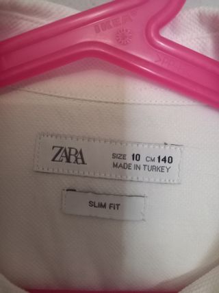 Camisa Zara blanca talla 10 años