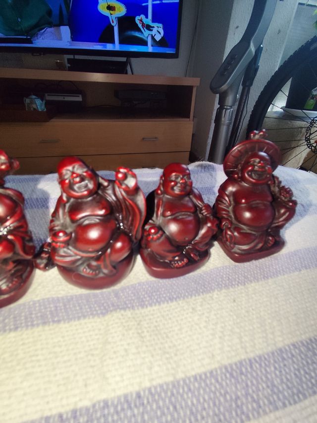 5 Figuras Buda sonrientes