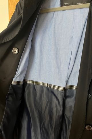 Gabardina Zara negra - Talla S