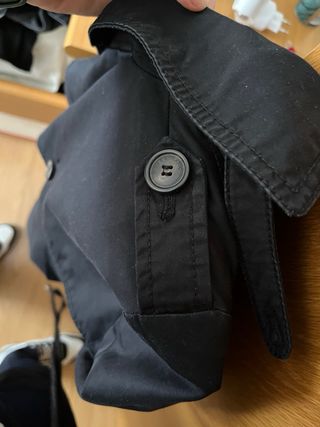 Gabardina Zara negra - Talla S