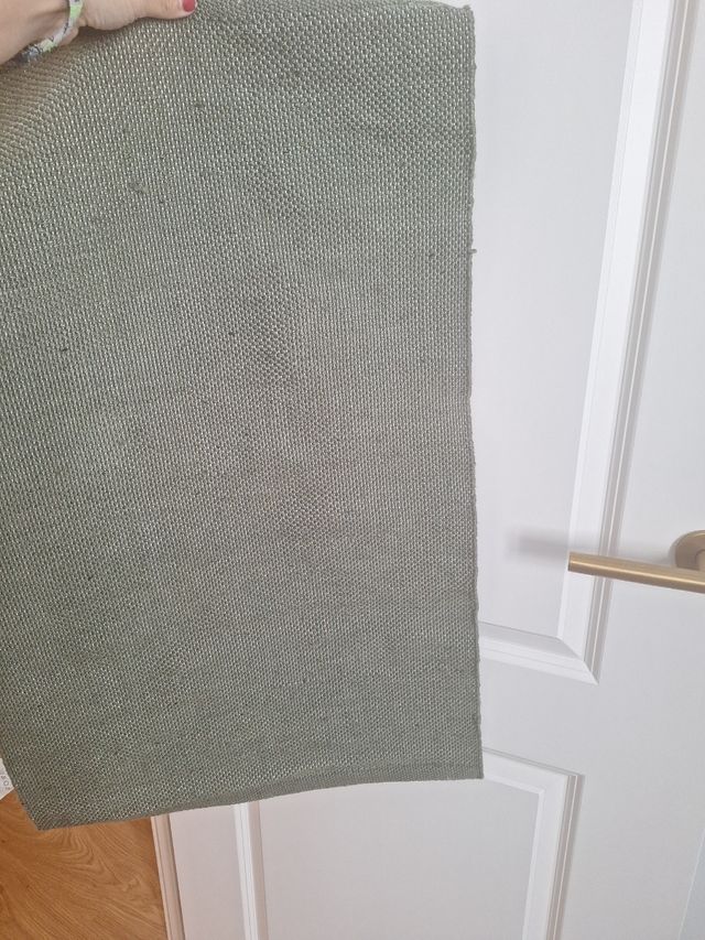 Alfombra yute verde oliva