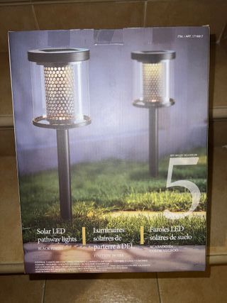 5 Faroles LED solares Pathmark