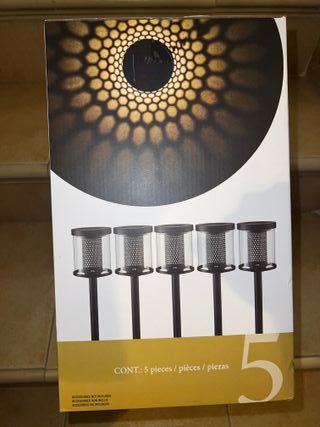 5 Faroles LED solares Pathmark