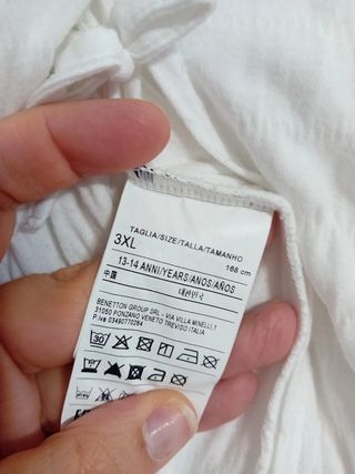 Mono blanco BENETTON - Talla única