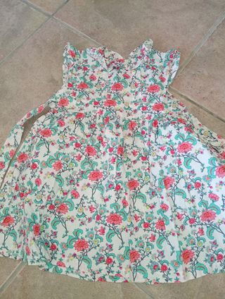 Vestido floral menina 12 meses