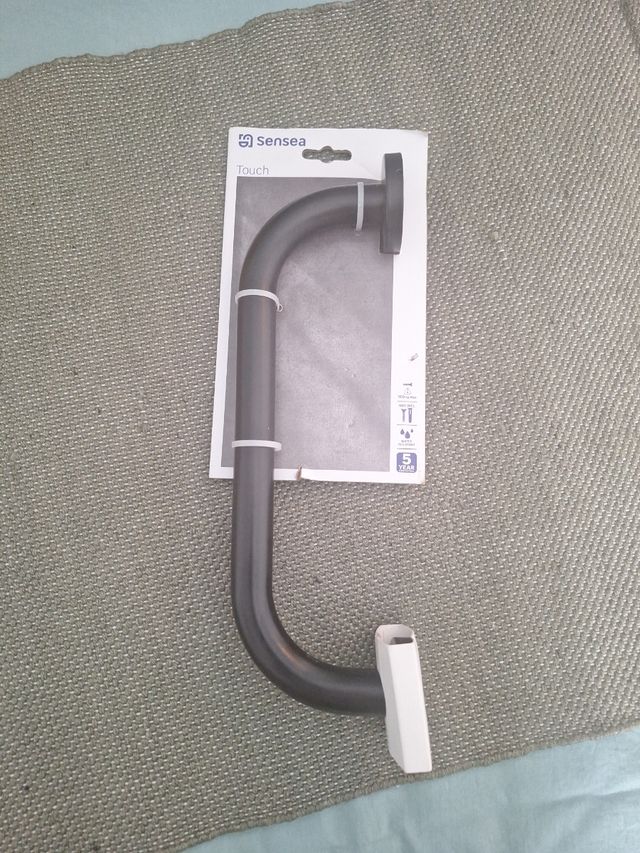 Barra apoyo baño - Negro mate