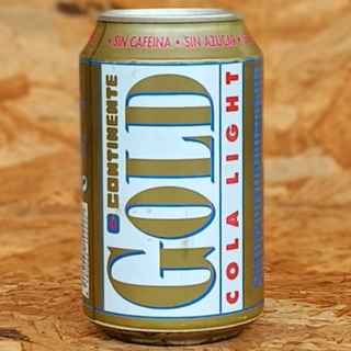 Lata Continente Gold Cola Light - Espanha #246