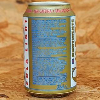 Lata Continente Gold Cola Light - Espanha #246