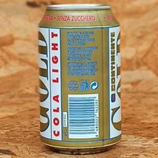 Lata Continente Gold Cola Light - Espanha #246