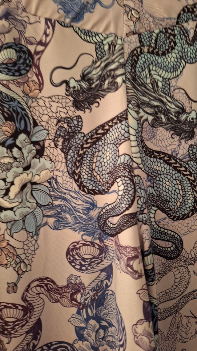 Pantalones campana dragón