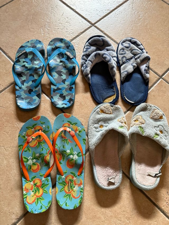 Ciabatte estive e invernali usate