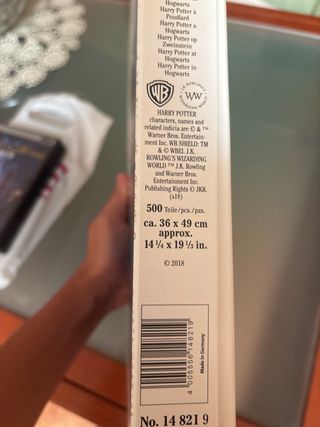 Puzzle Harry Potter comprado en la warner 500 piez
