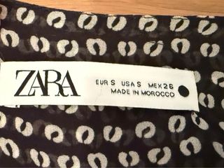 Vestido corto Zara negro