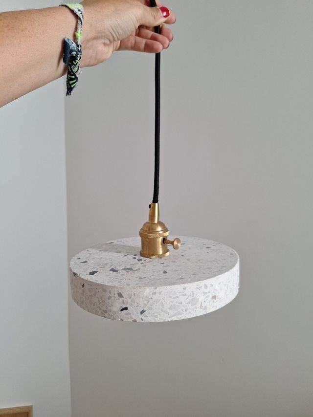 Lámpara colgante terrazo