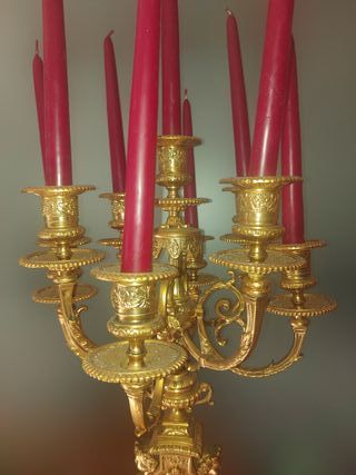 Candelabros Bronze Francês - 2 un.