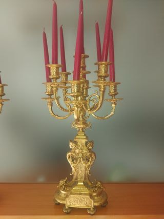 Candelabros Bronze Francês - 2 un.