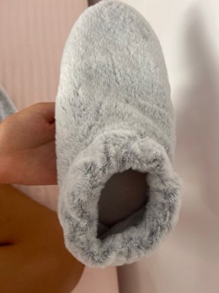 Zapatillas grises calentitas