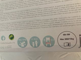 Asiento elevador OLMITOS plegable bebé