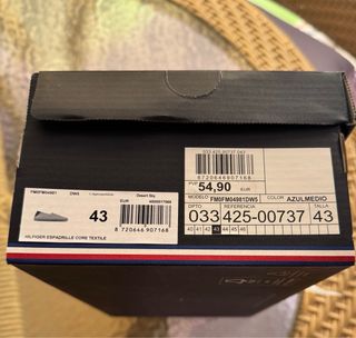 Zapatillas Tommy Hilfiger 43 - azul marino y roja