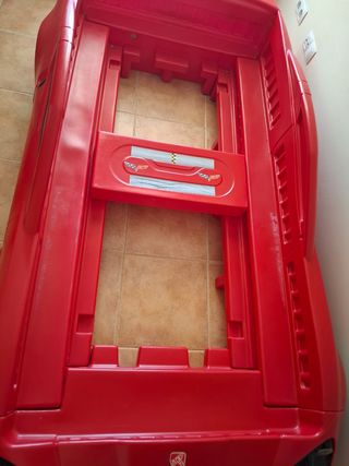 Cama Coche Infantil Ferrari Corvette rojo con luz