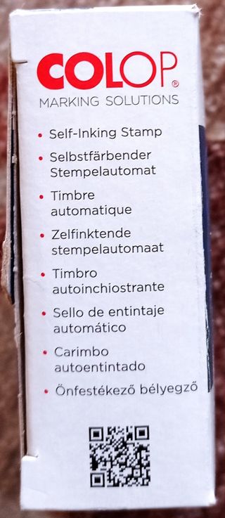 Sello Colop mini-dater y mini-folio S126