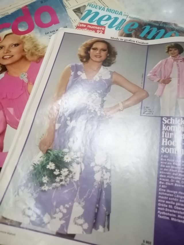 Revistas y patrones d moda vintage Burda Neue mode
