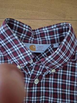 Camisa Carhartt Talla S - Roja y Blanca