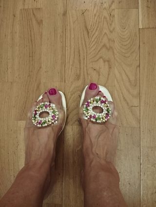 Sandalias doradas mujer talla 41