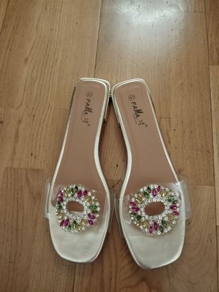 Sandalias doradas mujer talla 41