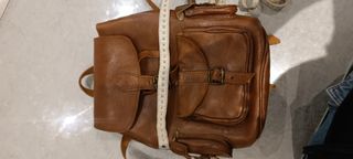 Mochila Cuero Marrón