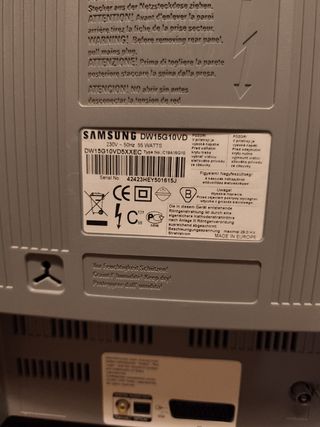 TV Samsung CRT con DVD+ Receptor SilverCrest