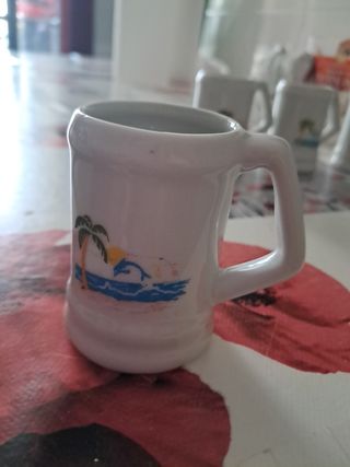 4 Jarritas chupito - Porcelana blanca