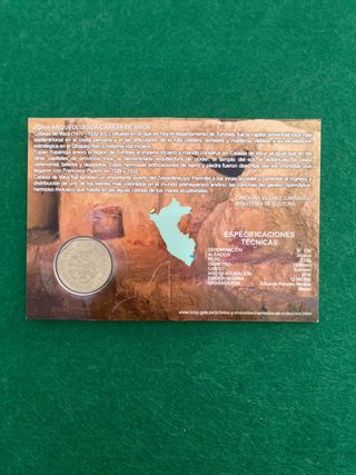 Moneda 1 Soles Perú -Cabeza de Vaca - Tumbes