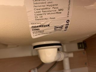 Lavabo cerámica (Odensvik) con mueble Ikea