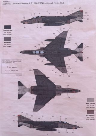 Adesivi modello F-4 Phantom II