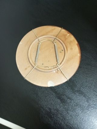 Plato decorativo egipcio ,con colgador de pared .