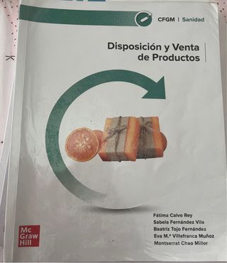 Libro CFGM Sanidad: Disposición y Venta de Product