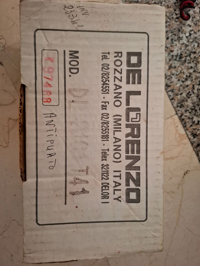 Pannello antifurto De Lorenzo 12v nuovo