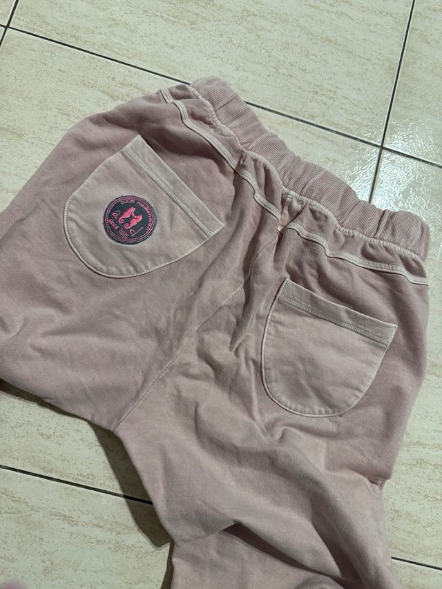 Pantalones deportivos rosa palo mujer