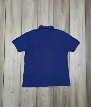Polo Lacoste azul vintage - Talla L