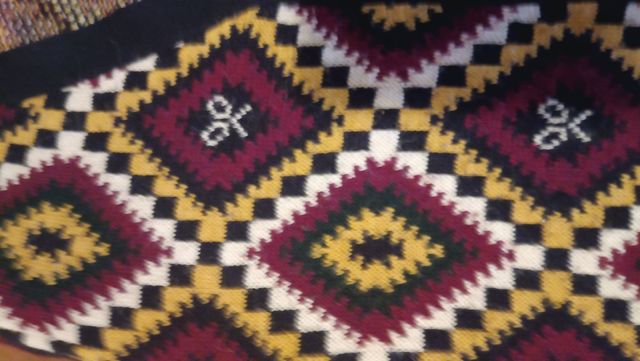 Cárdigan retro multicolor