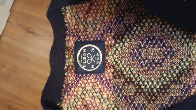 Cárdigan retro multicolor