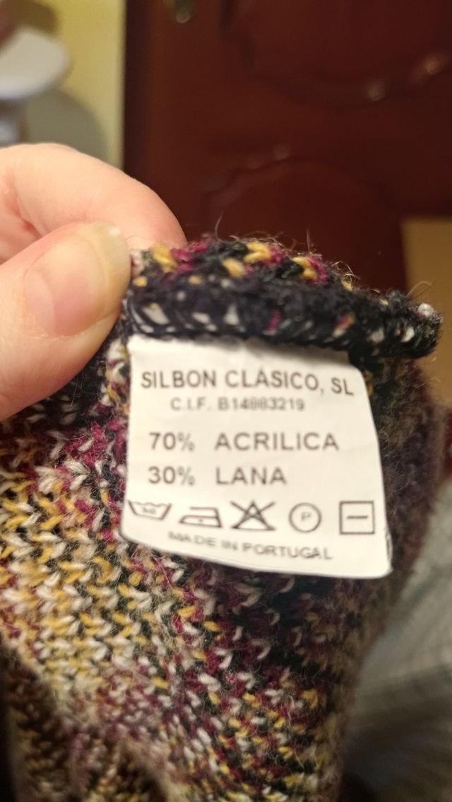 Cárdigan retro multicolor