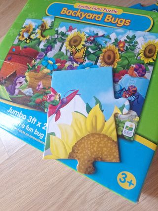 Puzzle suelo Backyard Bugs - 50 piezas