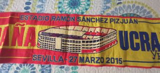 Bufanda España-Ucrania Sevilla 2015
