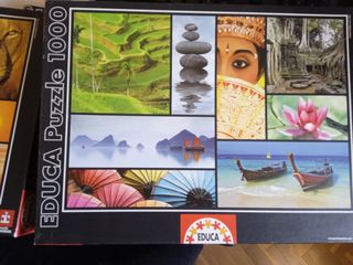 3 Puzzles 500/1000 piezas