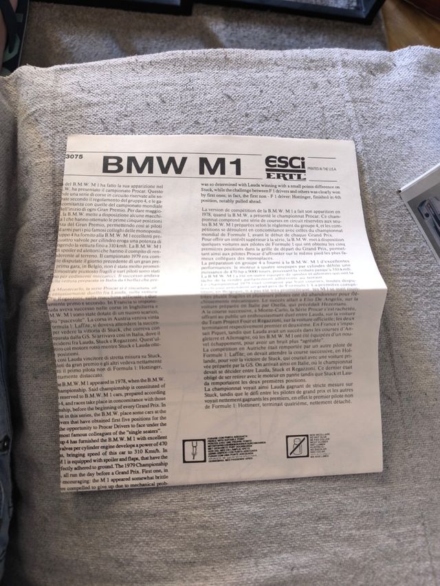 BMW M1 ESCI/ERTL | No. 3075 | 1:24