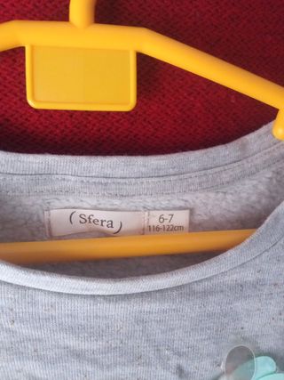 Vestido niña gris y verde