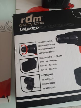 Taladro inalámbrico RDM 12V - 1000mAh