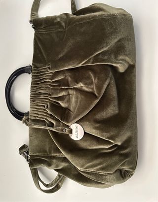 Bolso terciopelo verde oliva